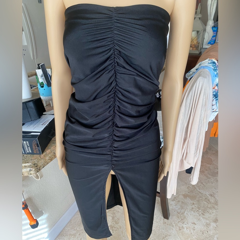 Strapless Black Dress